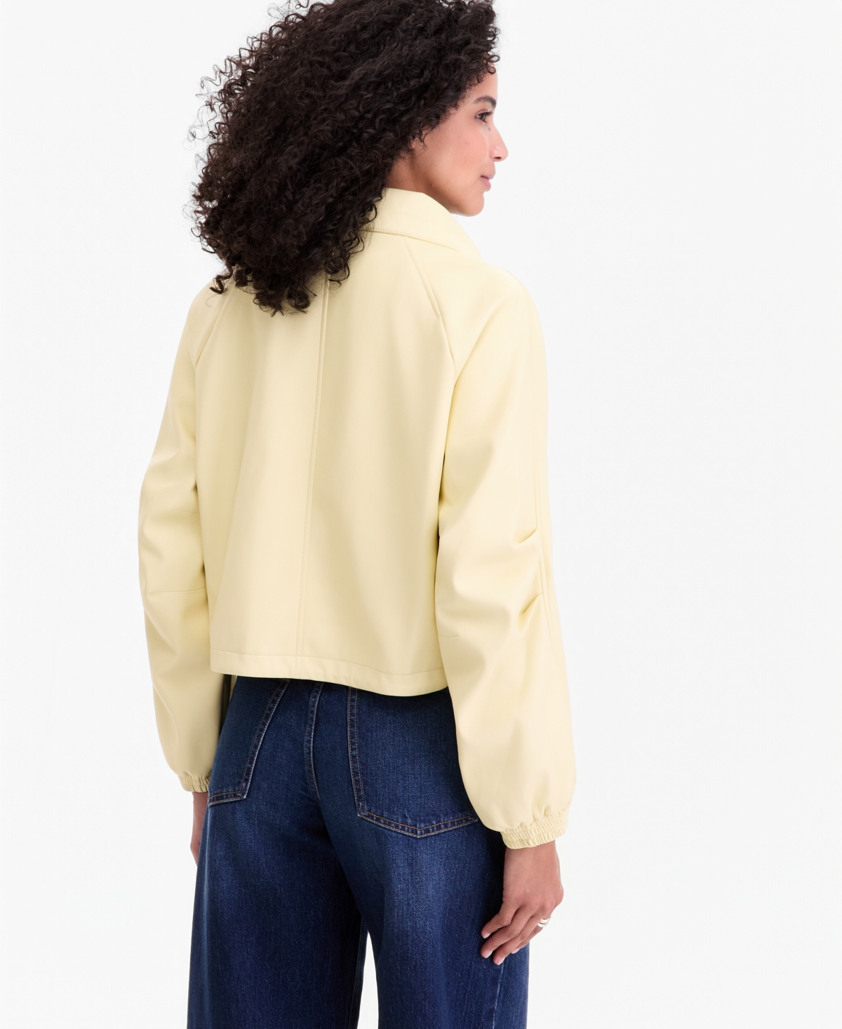 On 34th Women's Cropped Faux-Leather Jacket, Macy's Exclusive