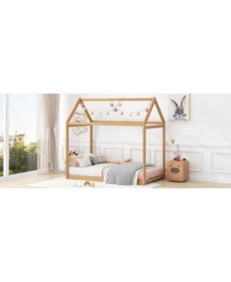 + Twin Size + Wood + House Design + Bed