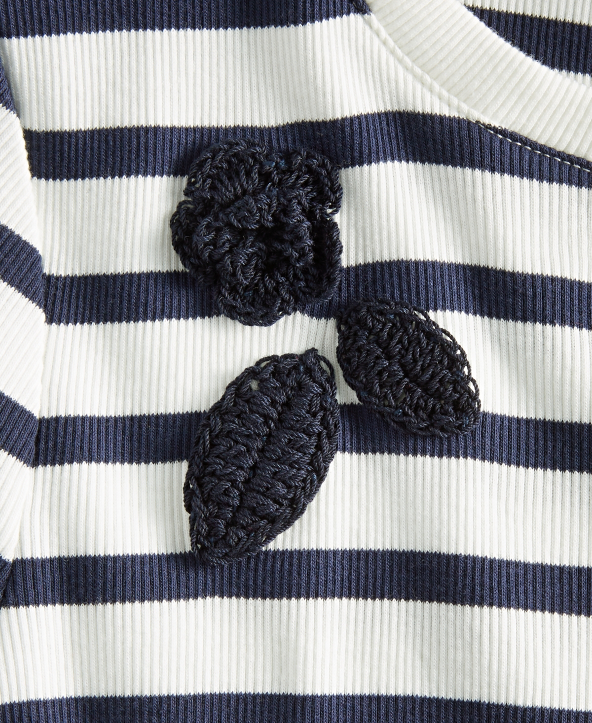 On 34th Women's Crochet-Trim Striped T-Shirt, Macy's Exclusive