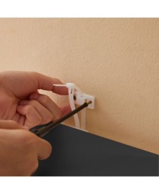 4-Tier Glass Storage Cabinet with Lock and Wheels