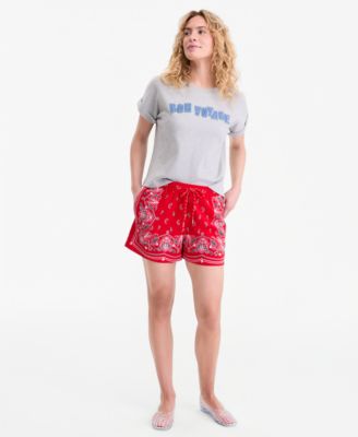 Women's Bon Voyage Denim Appliqu&eacute; Cuffed T-Shirt