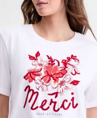 Women's Merci Embroidered Graphic T-Shirt
