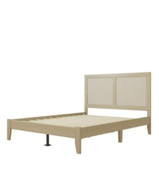 Solid Wood Platform Queen Bed