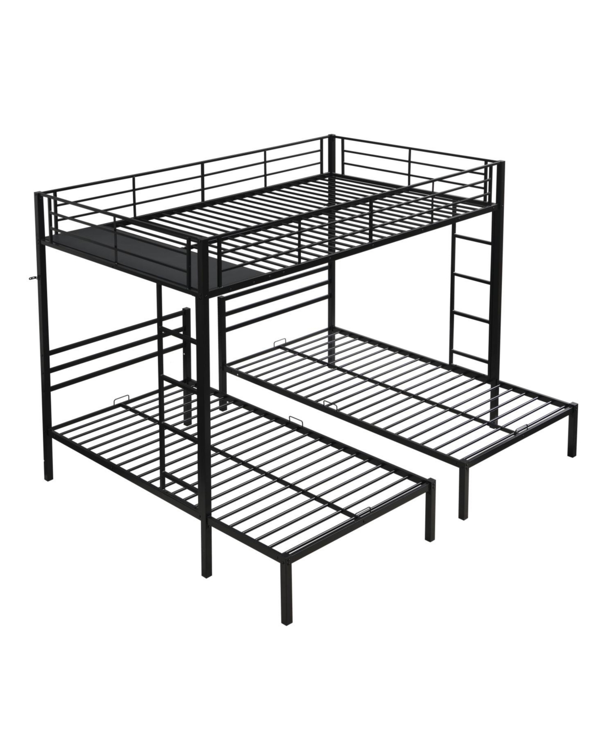 Streamdale Furniture Triple Bunk Bed Full Over Twin Metal Frame