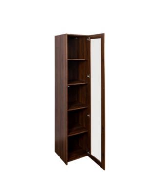 Glass Door Display Cabinet with LED Lights