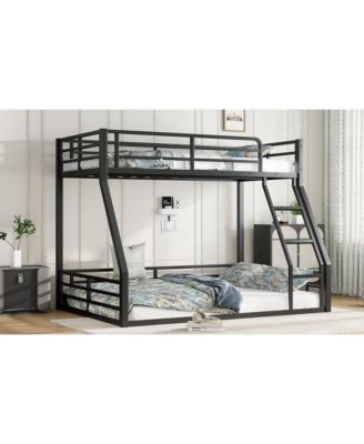 Metal Twin XL/Queen Bunk Bed Frame - Heavy Duty