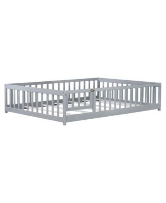 Streamdale Floor Bed with Fence & Door - Grey