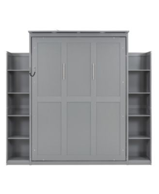 Murphy Bed with Shelves & LED Lights