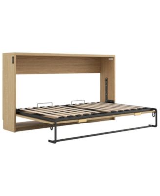 Twin XL Size Murphy Bed with LED Light, can be Folded into a Cabinet