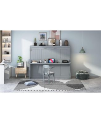  Murphy Bed with Hydraulic Lift & Desk