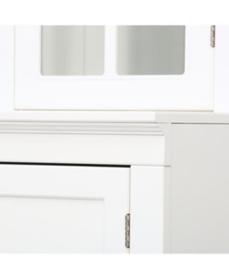 + 75" + Wood + Glass Doors + Pantry