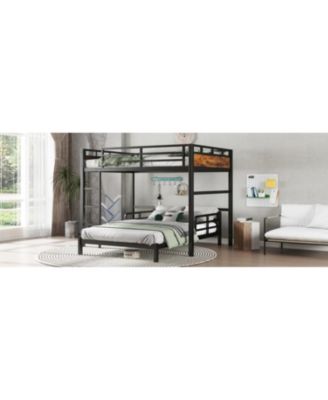 Full XL Bunk/Loft Bed - Vintage Wood