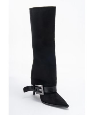 Women's Elva Buckle Strap Knee High Boot