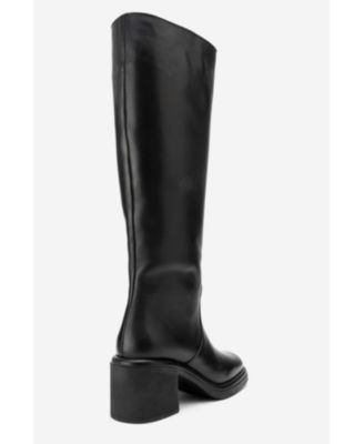 Women Fros Leather Knee High Boot