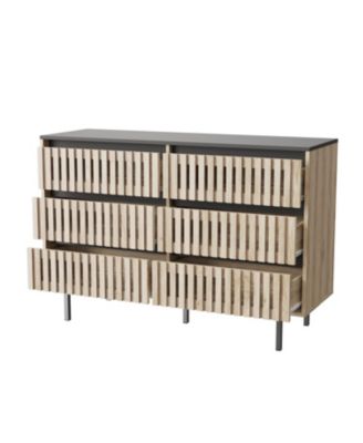 Dresser & Armoires Modern 6-Drawer Bedroom Storage Cabinet