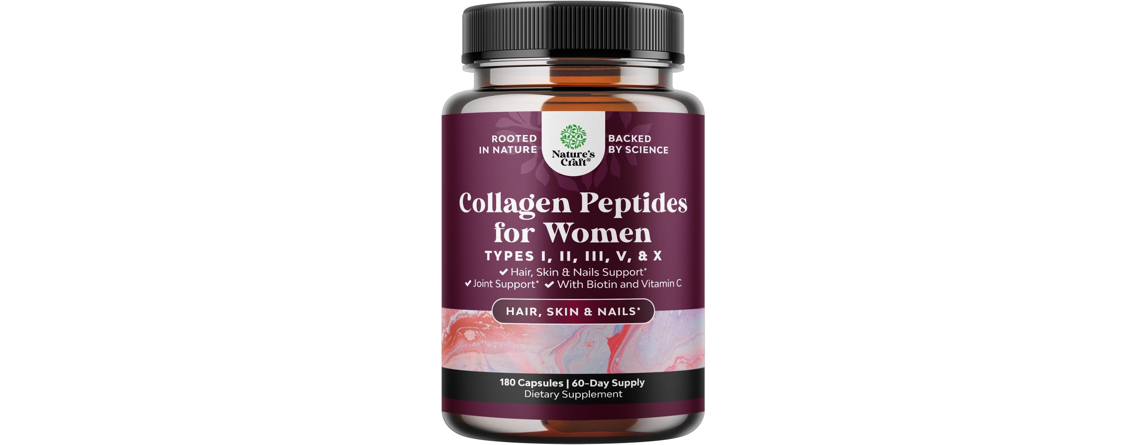 Nature's Craft Multi Collagen Complex Capsules, 180ct