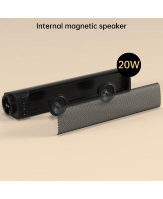 20W Detachable Sound Bar with Bluetooth 4.0, Converts to Dual Speakers for Immersive Audio