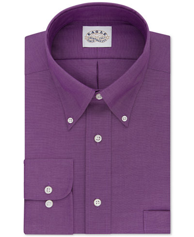 Eagle Men's Classic-Fit Non-Iron Bright Violet Dress Shirt