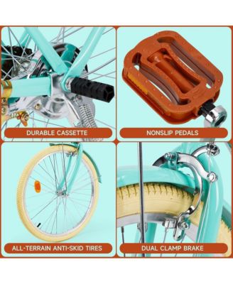 24-Inch Cruiser Bike with Low Step Frame, Passenger Seat & Front Basket