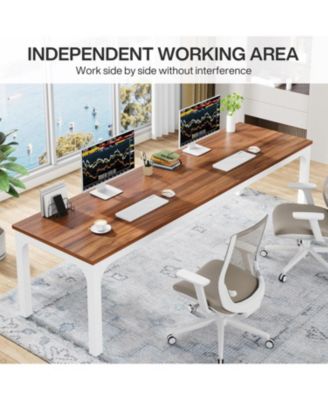 78.7 Inches Extra Long Computer Desk 2 Person Desk, Double Long Desk, Workstaion for Home Office