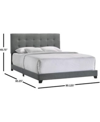 Addyson King UPH Bed in Addyson Gunmetal Fabric