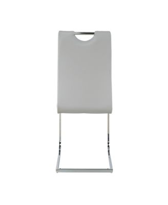 Faux Leather Padded Dining Chairs Set Of 2