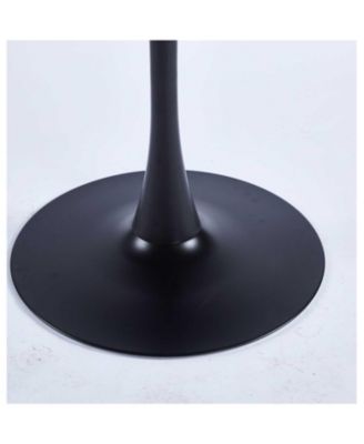  42.1" Mid-Century Dining Table Round Top, Seats 4-6