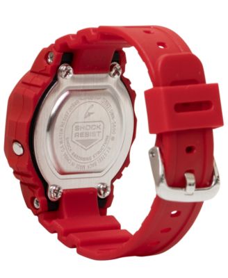 Men's Japanese Quartz Red Resin Watch, 20mm