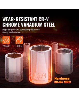 SUGFIT 205-Piece Mechanics Tool Set with 1/4"-1/2" Drive Sockets & Wrenches