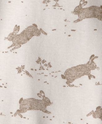 Baby Girls' Organic Cotton Spring Floral Print Round Neck Bodysuits, 3-Pack