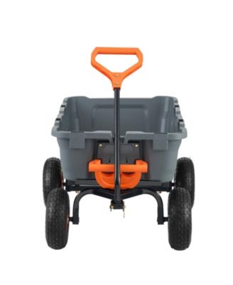 SUGFIT Poly Dump Cart with 800 lbs Capacity & Easy-Pour Design