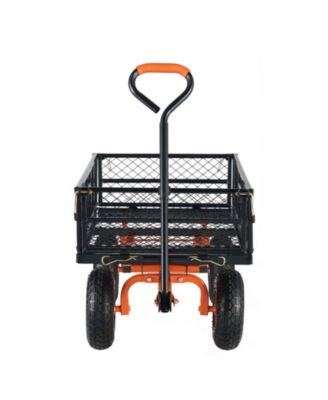 Metal Utility Wagon with 400 lbs Capacity & Dump Function