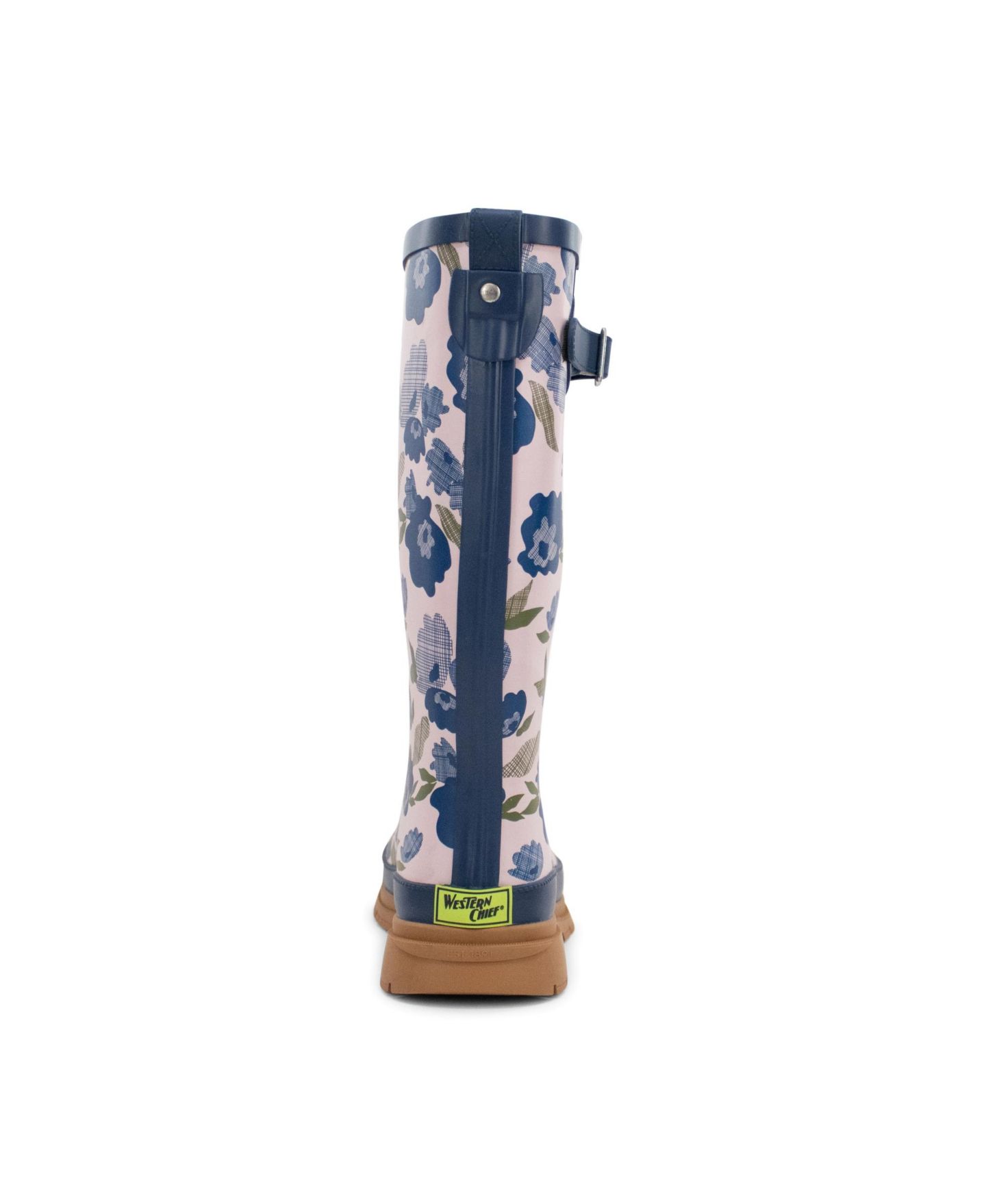 Женские ботинки Western Chief Bold Blossoms Tall Rain Boot, цвет: Сиреневый — фото 2