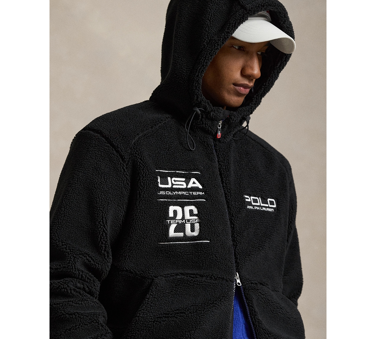 Polo Ralph Lauren Men's Team Usa Pile Fleece Full-Zip Hoodie