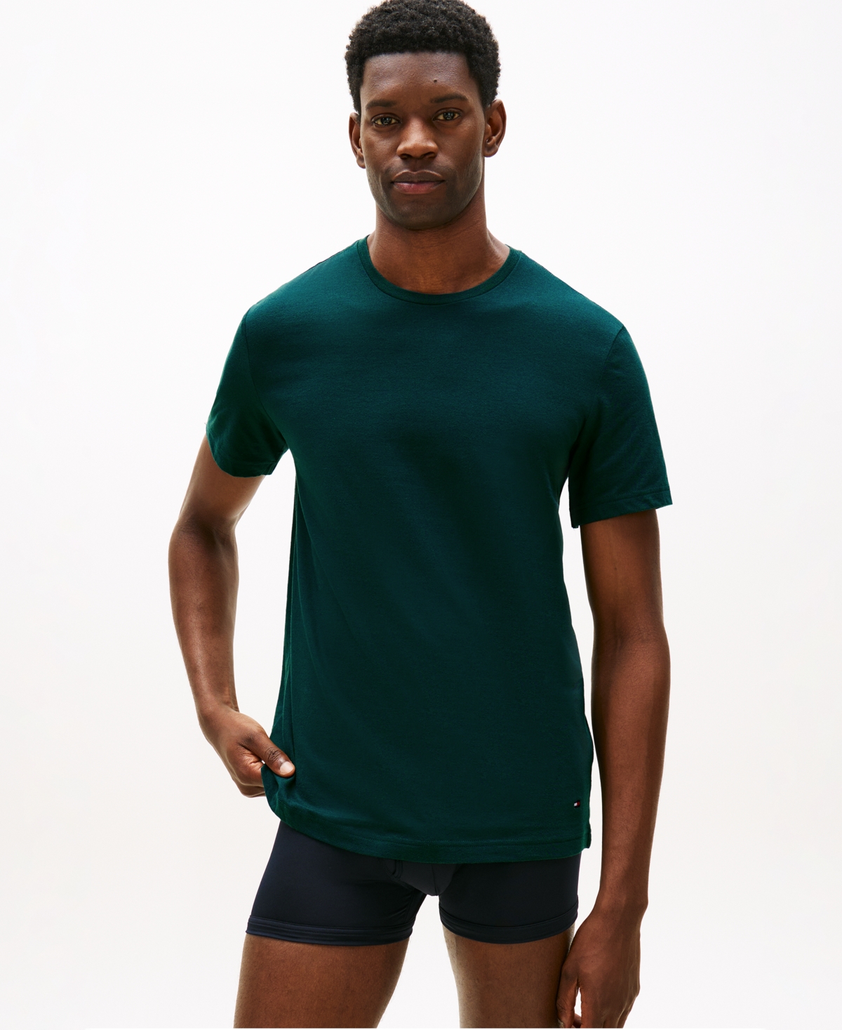 Tommy Hilfiger Men's 3-Pack Cotton Classics Short Sleeve Crewneck Undershirts Set