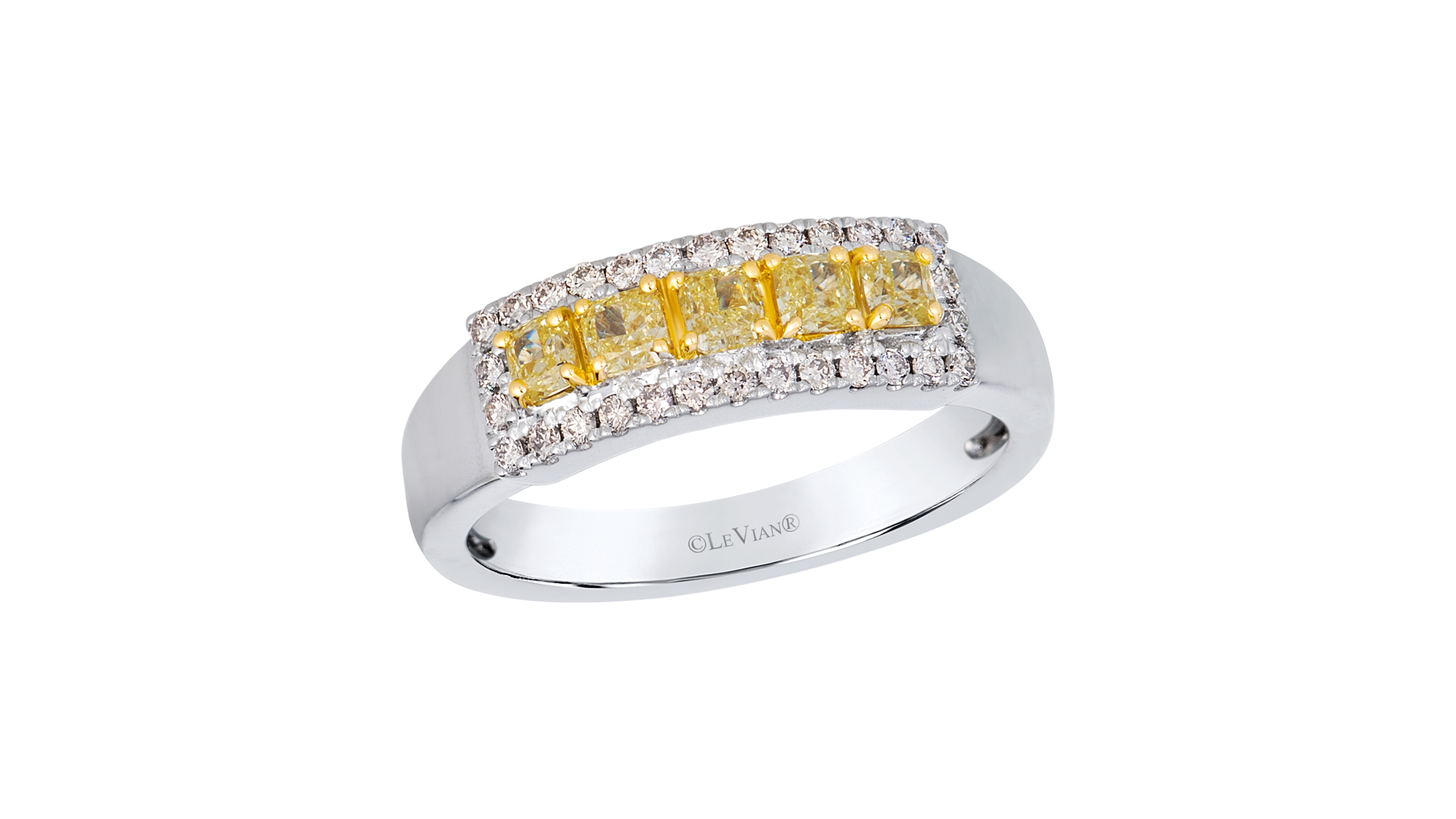 Le Vian Fancy Yellow Diamond (0.50 ct. t.w.) & Nude Diamond (0.23 ct. t.w.) Ring in 14k Two-Tone Gold