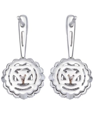 Chocolate Diamond (0.52 ct. t.w.) & Vanilla Diamond (0.10 ct. t.w.) Drop Earrings in 14k Vanilla Gold