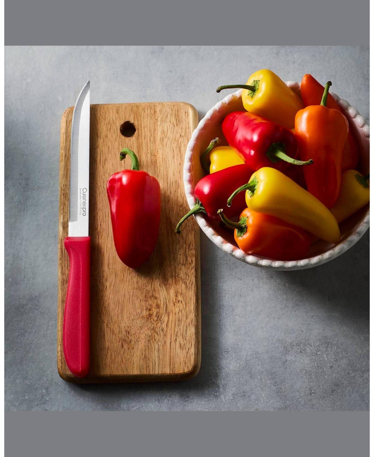 Cuisine::pro Classic 5 in Round Tip Serrated Utility Knife