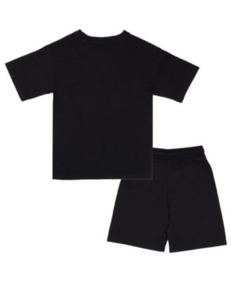 Big Boys 2-Piece Short Sleeve T-Shirt & Shorts Set with Lenticular Image Changing Patch
