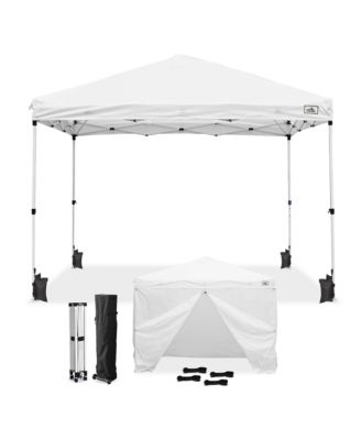 EZ GO 10x10ft Pop Up Canopy Tent w/ 4 Sidewalls Instant Shelter Event