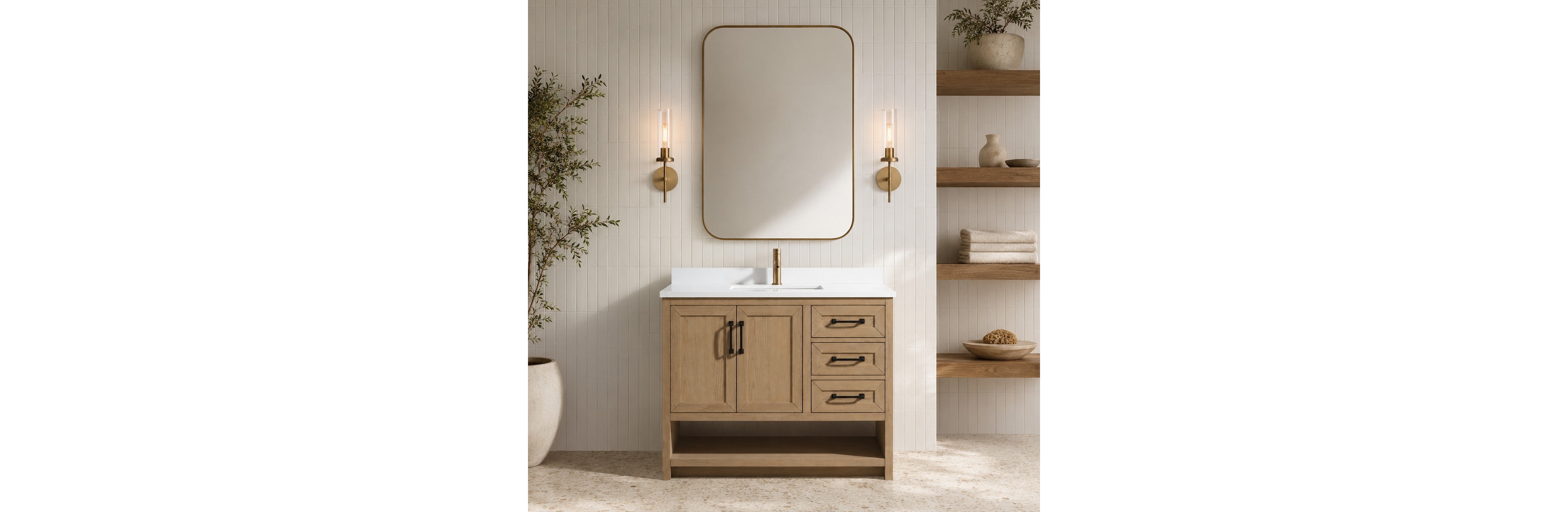 Ari Bath, Venice 42", Oak Finish