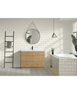 La Jolla 48", Freestanding, Oak Finish