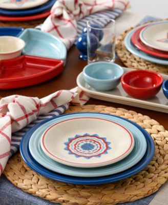 Americana Stars Classic Rim Salad Plates, Set of 4