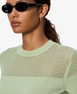 Women's Mix Stitch Crew Neck T-Shirt