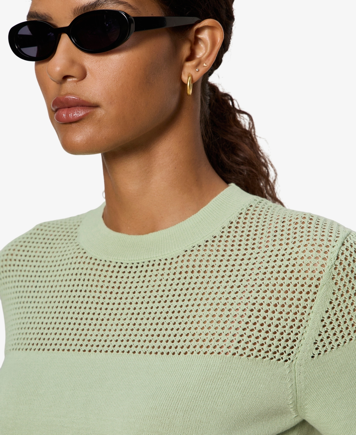 Sanctuary Women's Mix Stitch Crew Neck T-Shirt