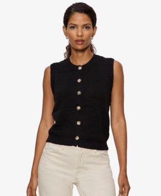 Women's Pointelle Shell Crew Neck Sweater