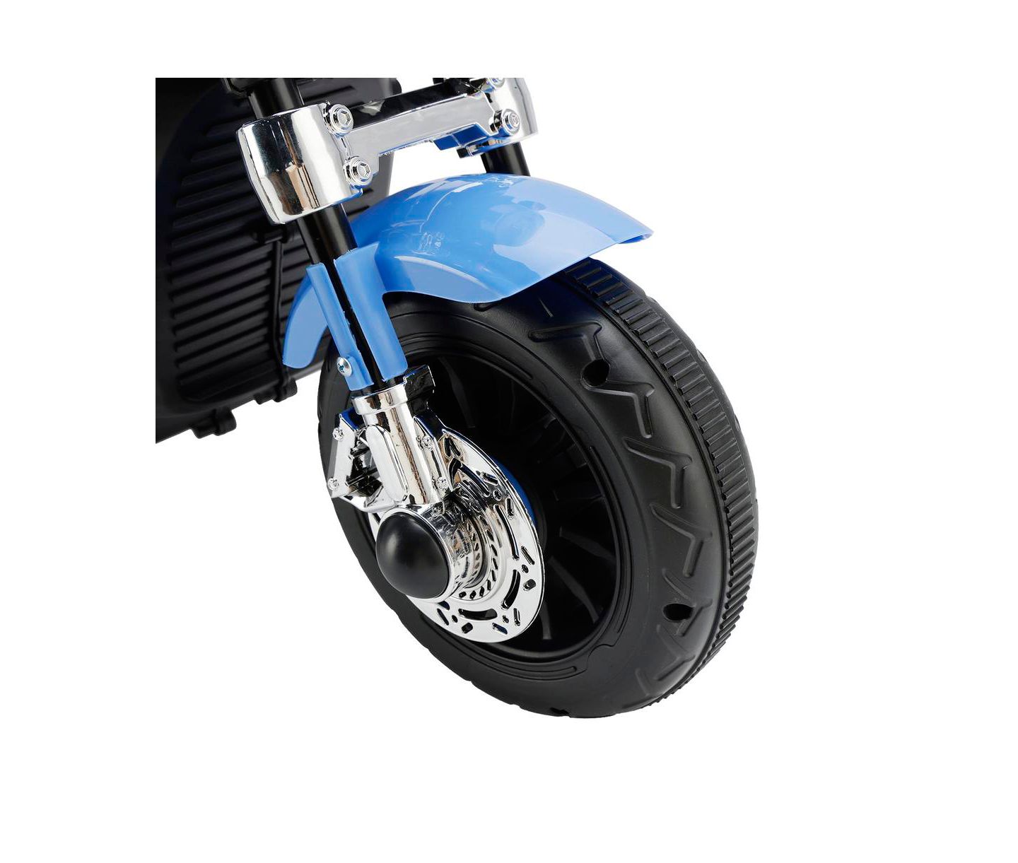 Детская игрушка Bruce & Shark Dual 6V 3-Wheel Forward/Reverse Ride-On Motorcycle, Ages 1-5, цвет: Синий — фото 6