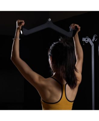 SUGFIT LAT Pulldown Bar Cable Row V-Bar Attachment with Rubber Grip for Home Gym