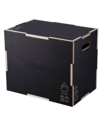 3-in-1 Plyo Jump Box 24/20/16" Wooden Agility Training Box