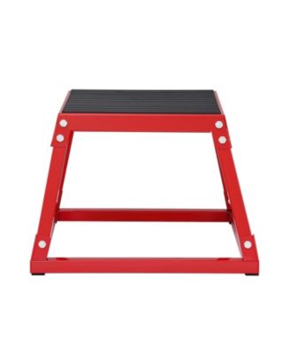 12" Steel Plyo Jump Box Agility Training Platform Red